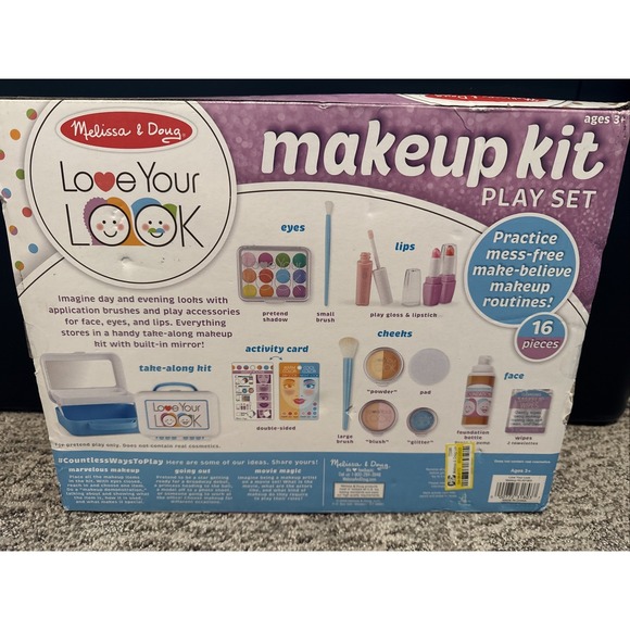 Melissa & Doug LOVE YOUR LOOK - Makeup Kit Play Set s023 Mess Free Kit NIB NWT - Picture 4 of 5